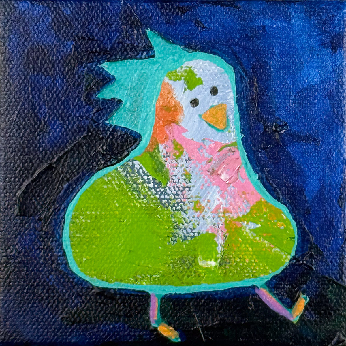 Joyful Birdies - "Earnie" | 4x4 Mini