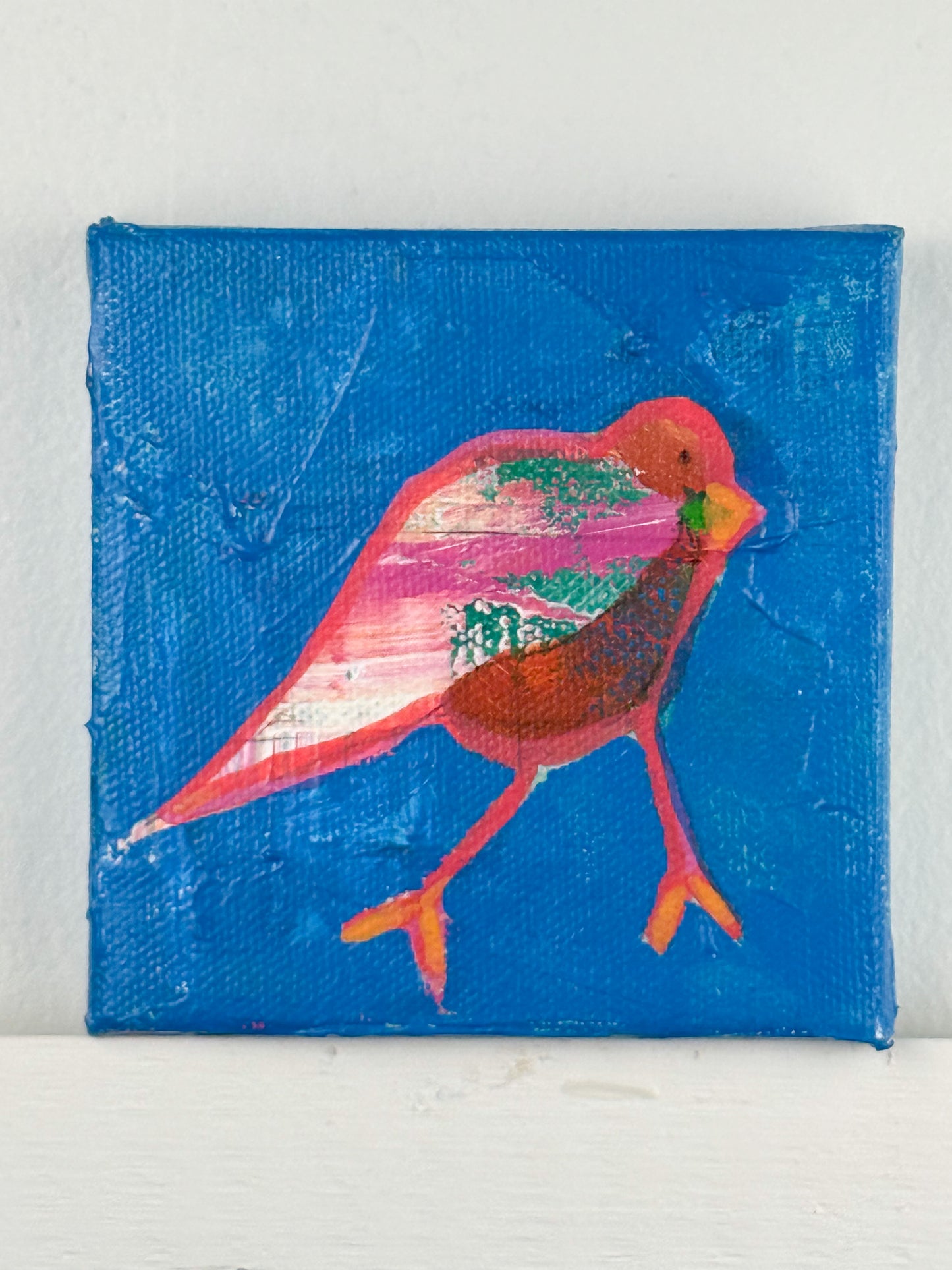 Joyful Birdies - "Peg" | 4x4 Mini