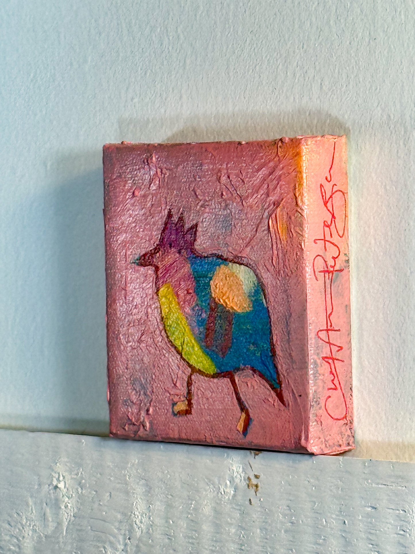 Joyful Birdies - "Rose" | 4x4 Mini