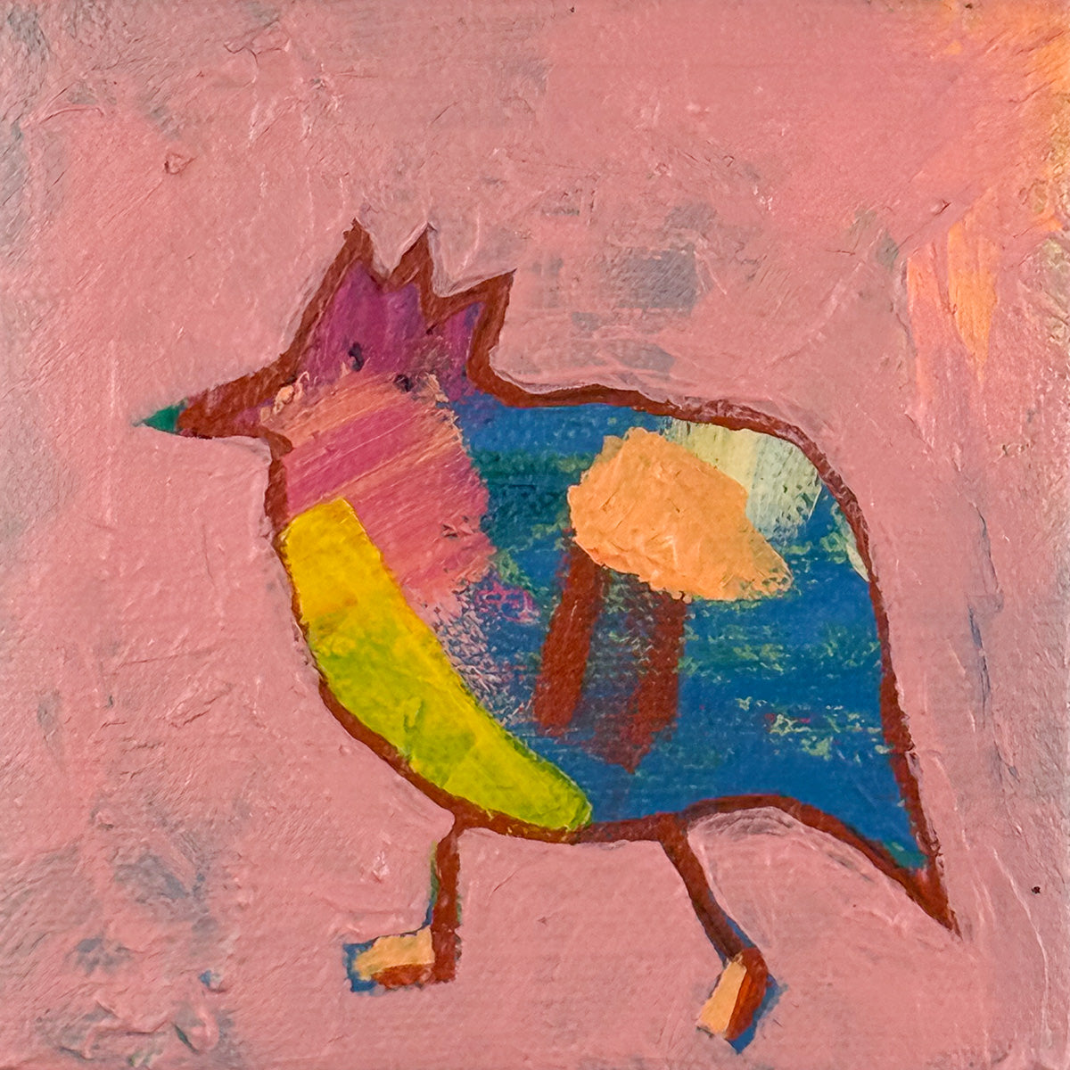 Joyful Birdies - "Rose" | 4x4 Mini