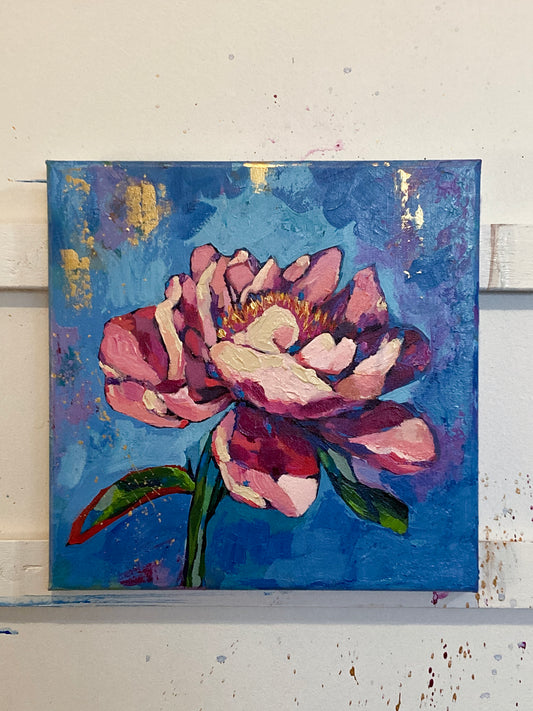 Gilded Peony | 12x12