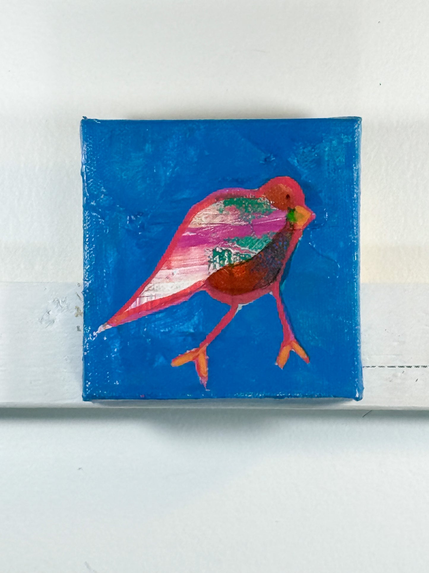 Joyful Birdies - "Peg" | 4x4 Mini