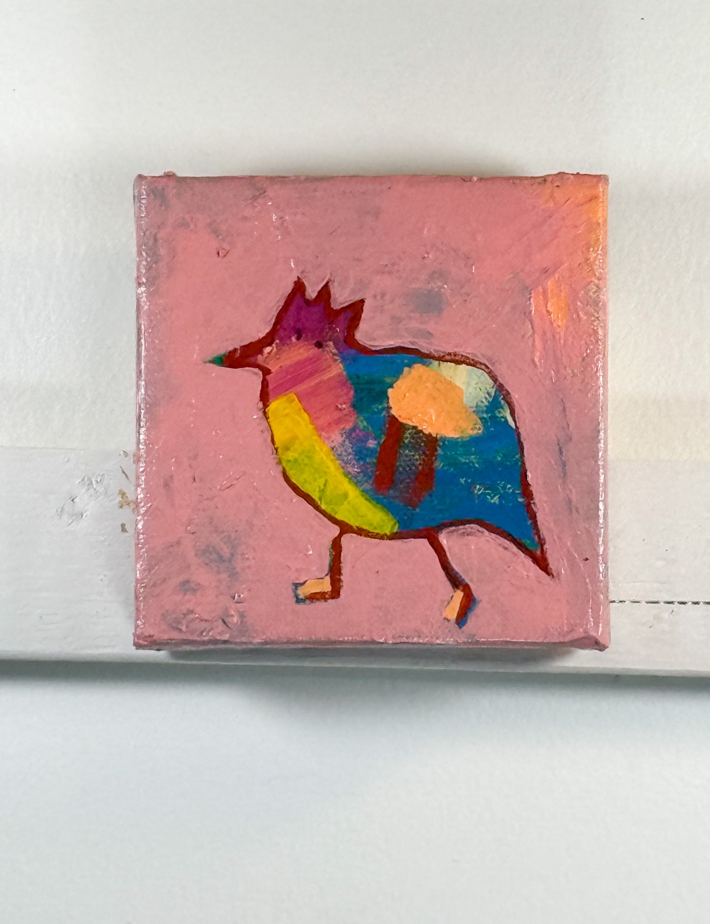 Joyful Birdies - "Rose" | 4x4 Mini
